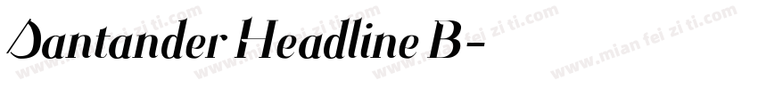 Santander Headline B字体转换